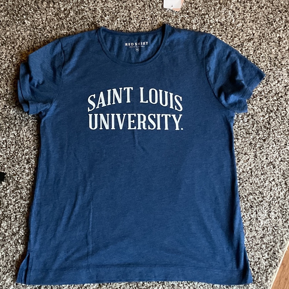 Blue Saint Louis University Women's Top NWT, Size S